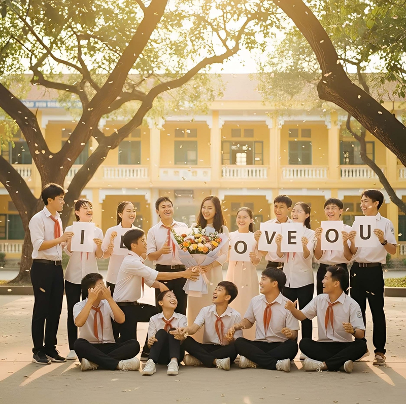 Kỷ yếu, cô giáo, học sinh, bạn bè,  cấp 3, thanh xuân, student, school 7
