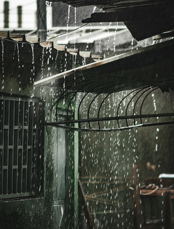 Máy nhà, mưa, hạt mưa, giọt nước, rain, raindrops, water drops - Jean Marc Bonnel