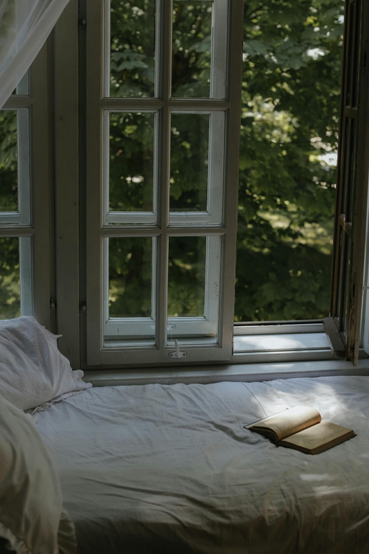Cửa sổ, phòng ngủ, ánh nắng, tối, window, bedroom, sunlight, dark- Julia Malushko