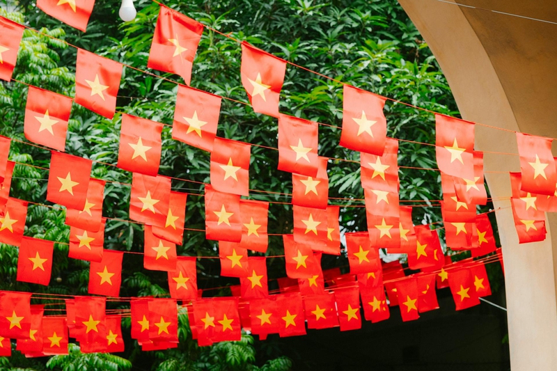 Cờ đỏ, quốc kỳ, đường, flag, national flag, road- HONG SON 5