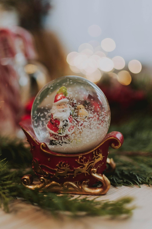 Giáng sinh, quả cầu tuyết, ông già noel, trang trí, christmas, snow globe, Santa Claus, decoration -  lil artsy