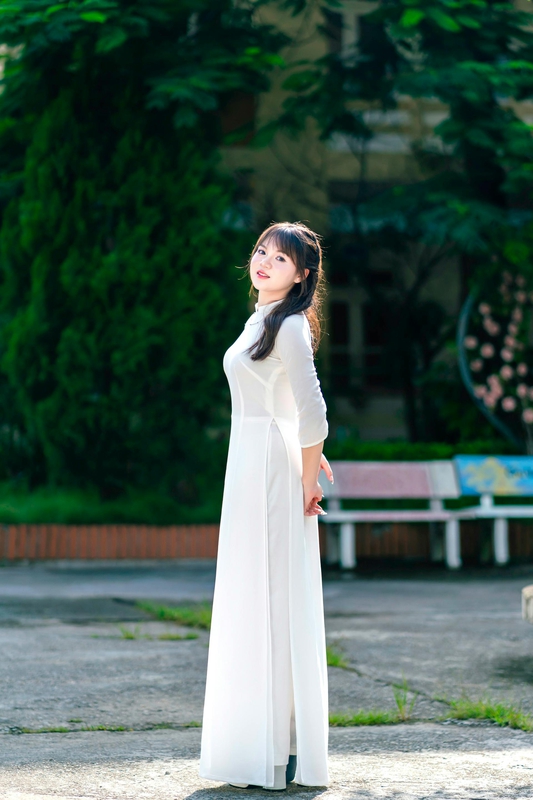 Áo dài, tốt nghiệp, học sinh, student, school, thiếu nữ, con gái, girl, Việt Nam - M1nh Art 1