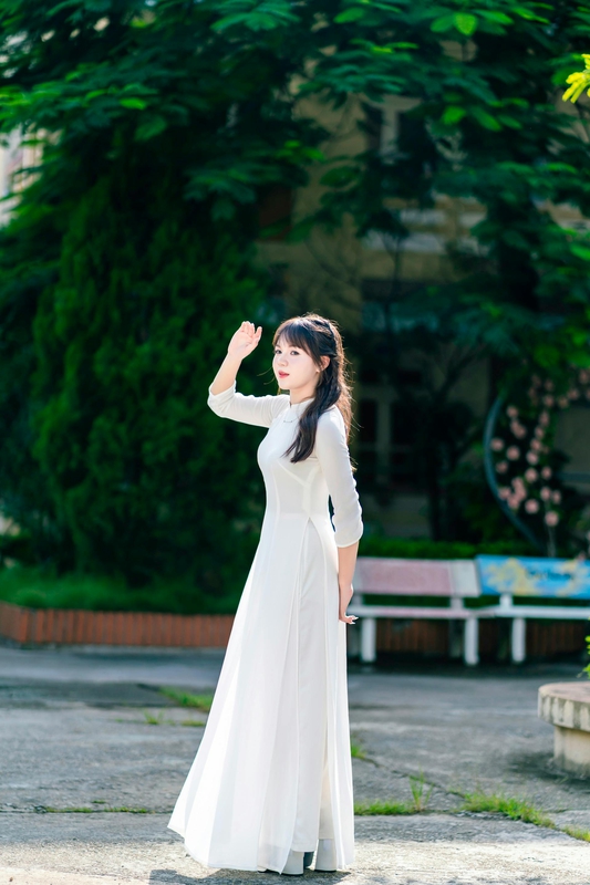 Áo dài, tốt nghiệp, học sinh, student, school, thiếu nữ, con gái, girl, Việt Nam - M1nh Art