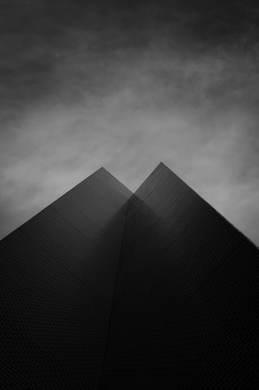 Tòa nhà, đen tối, trắng đen, building, dark, black and white - Mak_ jp 2