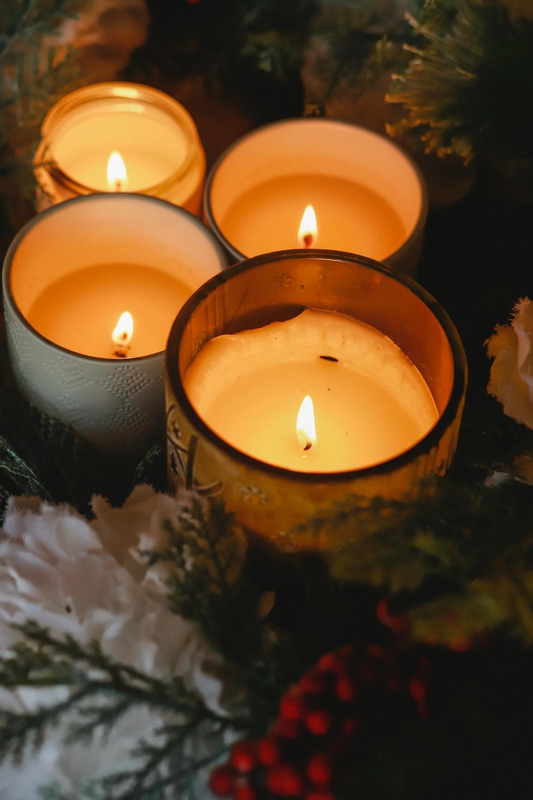 Giáng sinh, nến, trái châu, ấm áp, không khí giáng sinh, christmas, candles, balls, warm, christmas atmosphere - Marina M