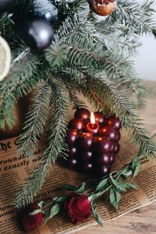 Giáng sinh, nến, trái châu, ấm áp, không khí giáng sinh, christmas, candles, balls, warm, christmas atmosphere - Melike B 1
