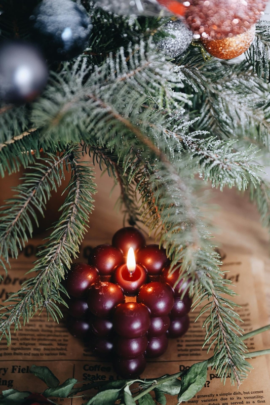 Giáng sinh, nến, trái châu, ấm áp, không khí giáng sinh, christmas, candles, balls, warm, christmas atmosphere - Melike B