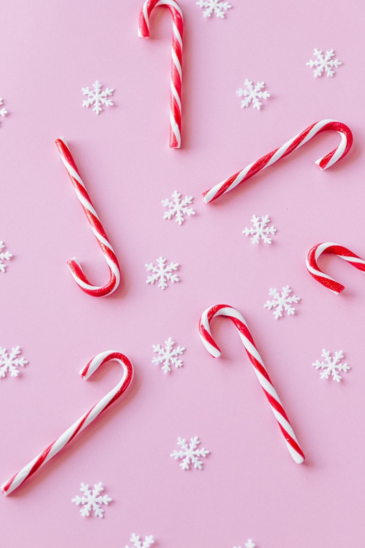 Giáng sinh, kẹo, bông tuyết, nền, christmas, candy, snowflakes, balls, background - Nataliya Vaitkevich 4