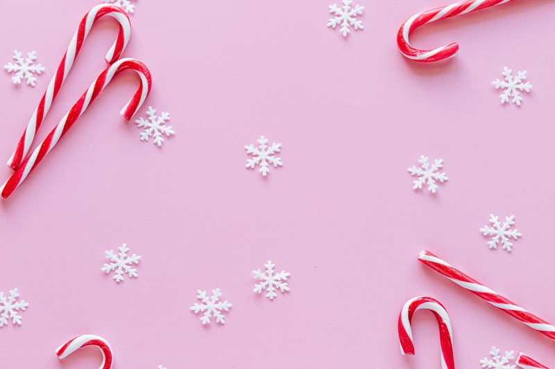 Giáng sinh, kẹo, bông tuyết, nền, christmas, candy, snowflakes, balls, background - Nataliya Vaitkevich 3