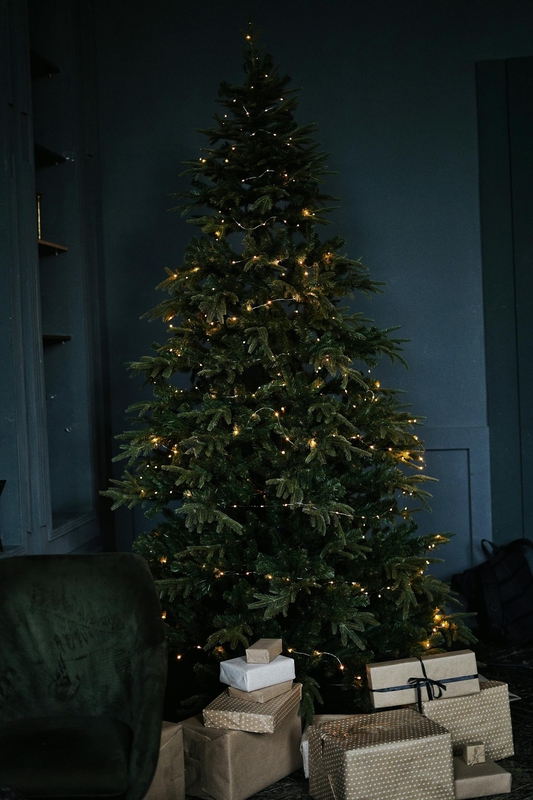 Giáng sinh, quả châu, trái châu, cây thông, hộp quà, gift, pine, xmas, christmas, noel, background, decor - Olena Bohovyk