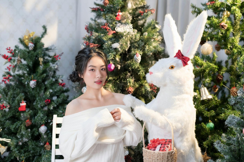 Giáng sinh, con gái, girl, studio, người mẫu, xmas, noel, christmas, merry christmas - Đan Thy Nguyễn Mai 1