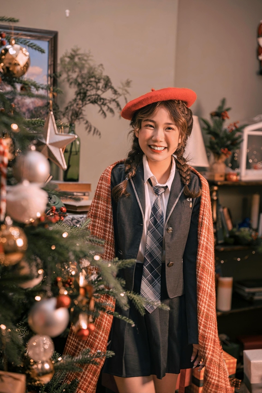 Giáng sinh, con gái, girl, studio, người mẫu, xmas, noel, christmas, merry christmas - Đan Thy Nguyễn Mai 29