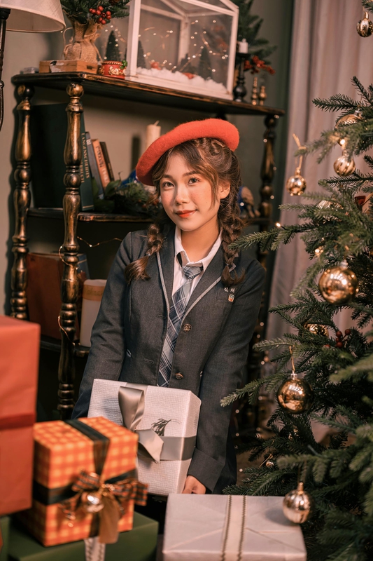 Giáng sinh, con gái, girl, studio, người mẫu, xmas, noel, christmas, merry christmas - Đan Thy Nguyễn Mai 28