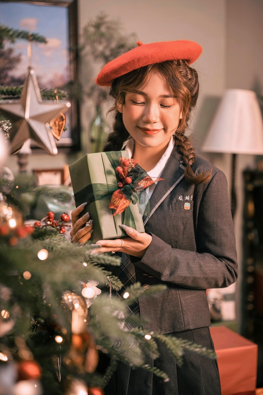Giáng sinh, con gái, girl, studio, người mẫu, xmas, noel, christmas, merry christmas - Đan Thy Nguyễn Mai 26