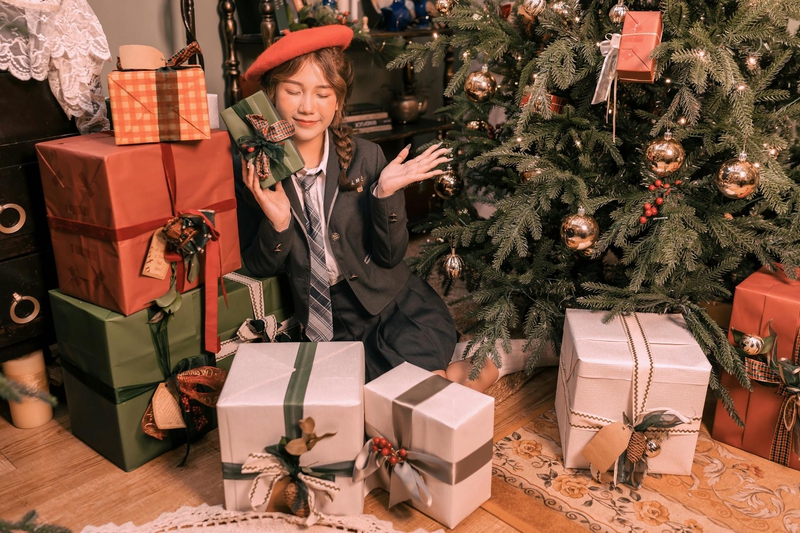 Giáng sinh, con gái, girl, studio, người mẫu, xmas, noel, christmas, merry christmas - Đan Thy Nguyễn Mai 12