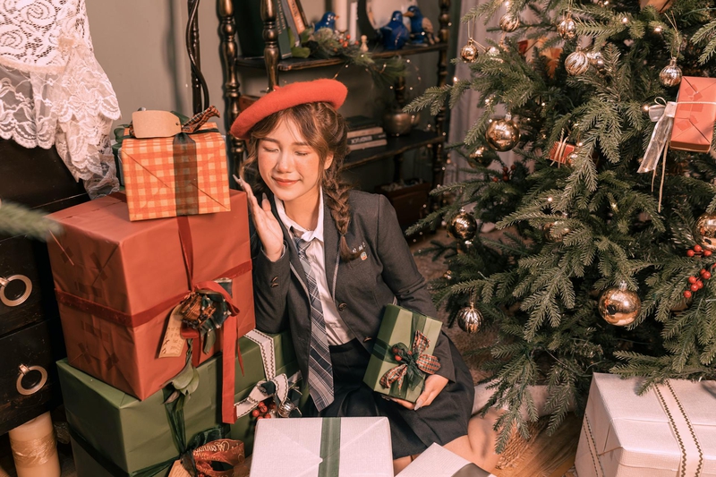 Giáng sinh, con gái, girl, studio, người mẫu, xmas, noel, christmas, merry christmas - Đan Thy Nguyễn Mai 14