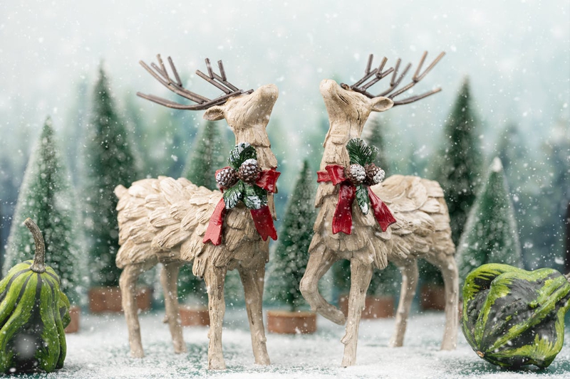Giáng sinh, cặp đôi tuần lộc, mô hình giáng sinh, trang trí, dễ thương, tuyết, christmas, reindeer couple, christmas pattern, decoration, cute, snow - Skyler Ewing 2
