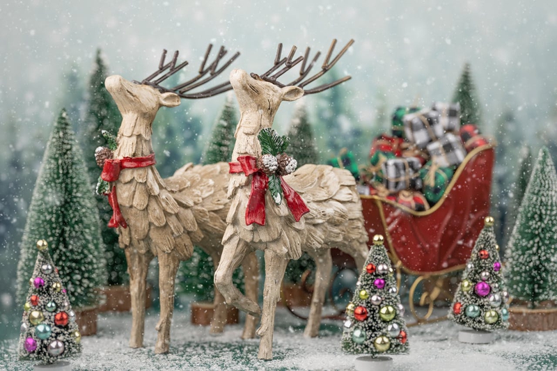 Giáng sinh, cặp đôi tuần lộc, mô hình giáng sinh, trang trí, dễ thương, tuyết, christmas, reindeer couple, christmas pattern, decoration, cute, snow - Skyler Ewing 1