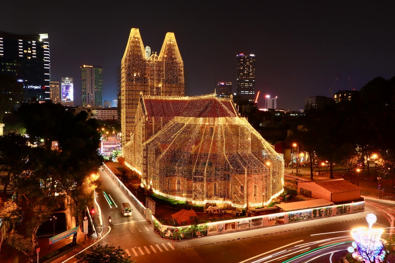 Nhà thờ, Nhà thờ Đức Bà, thành phố, Sài Gòn, hurch, Duc Ba Church, city, Saigon, Hồ Chí Minh - Tuan Vy