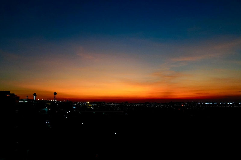 Sân bay, đường băng, hoàng hôn, trời, airport, runway, sunset, sky - Tuan Vy