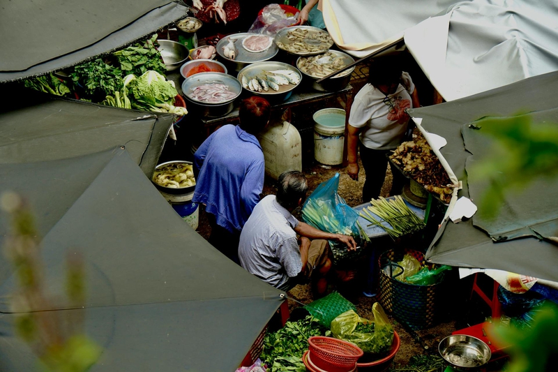 Hàng romg, chợ, street vendors, markets - Tuan Vy