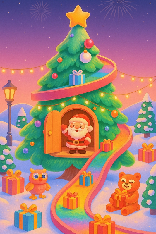 Giáng sinh, noel, christmas, xmas, hình nền, background, chibi 1
