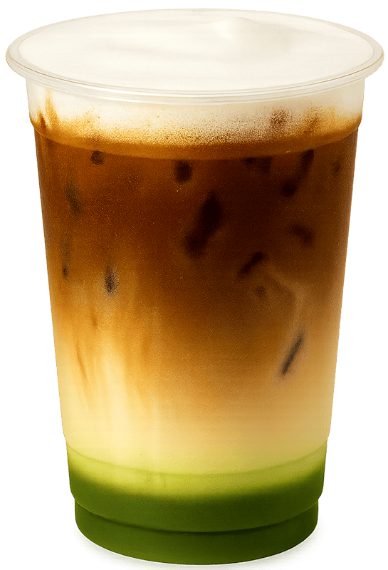 Matcha cà phê, cà phê, trà xanh, thức uống, kem sữa, bột matcha, đá viên, matcha coffee, coffee, green tea, drink, milk foam, matcha powder, ice cubes, wallpaper, background