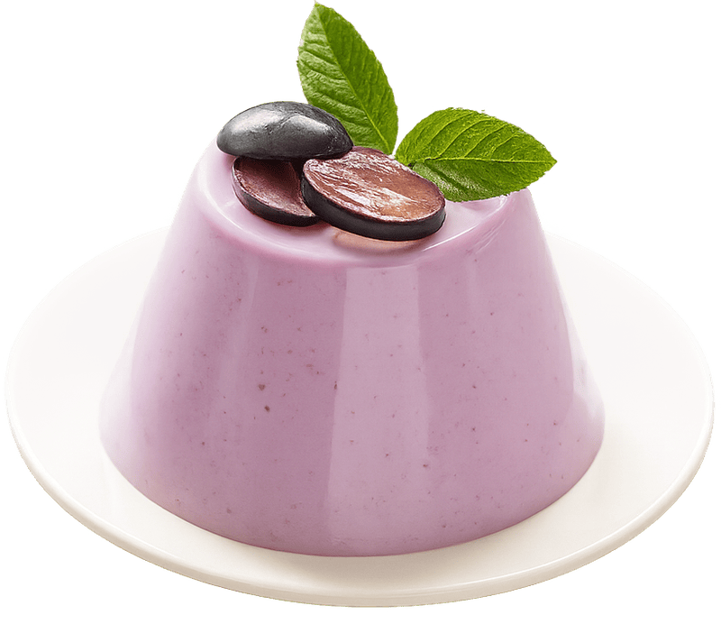Pudding khoai môn, pudding tím, món tráng miệng, nho, lá bạc hà, taro pudding, purple pudding, dessert, grape, mint leaves