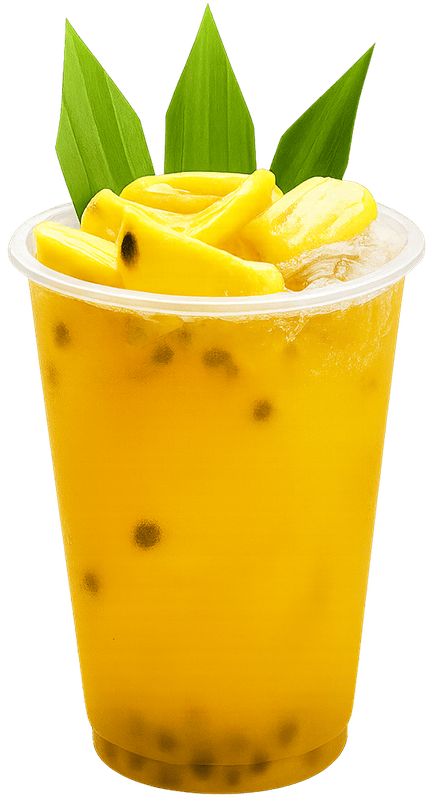 Trà mít chanh dây, trà đá, thức uống, mít, chanh dây, lá dứa, jackfruit passion fruit tea, iced tea, drink, jackfruit, passion fruit, pandan leaf
