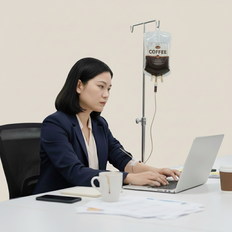 Cô gái, làm việc, phụ nữ, văn phòng, nhân viên văn phòng, máy tính xách tay, cà phê, chuyền nước, girl, working, woman, office, office worker, laptop, coffee, getting iv drip