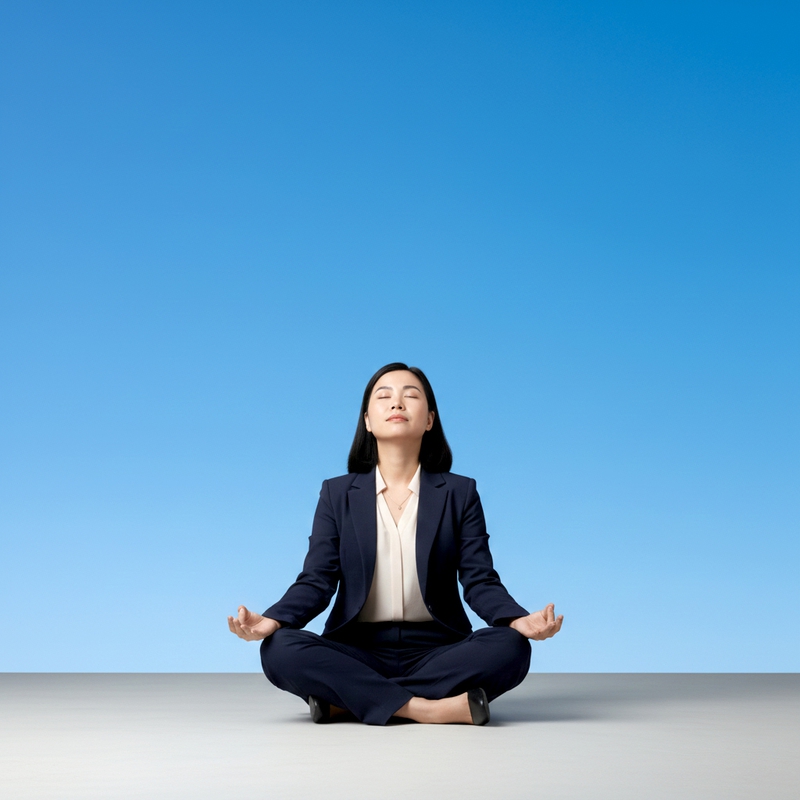 Cô gái, ngồi thiền, phụ nữ, văn phòng, nhân viên văn phòng, girl, meditating, woman, office, office worker