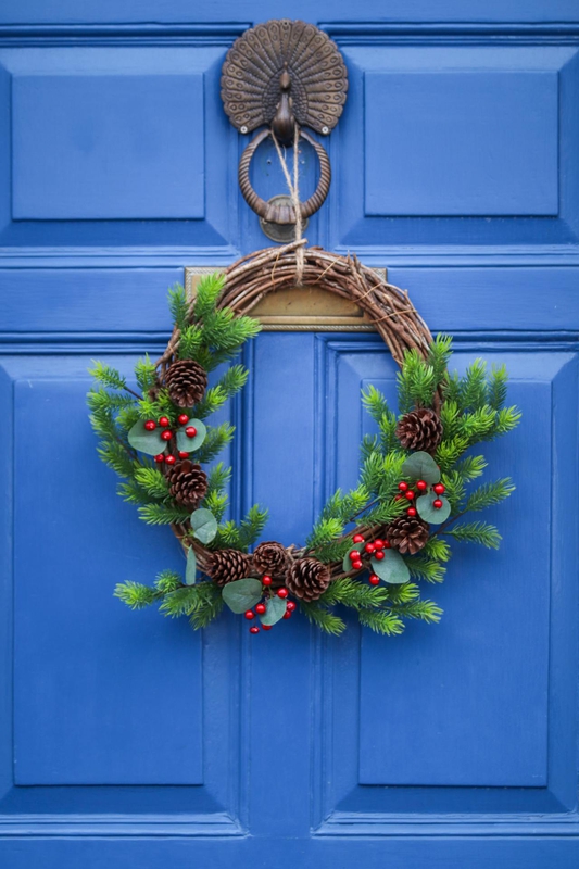 Vòng hoa lễ giáng sinh, vòng treo cửa, giáng sinh, trang trí, christmas wreath, door hanger, christmas, decoration - Boys in Bristol Photography