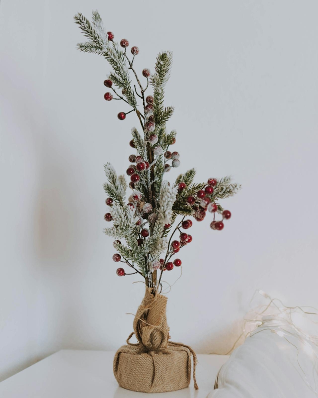 Bình hoa, bình giáng sinh, trang trí, cành thông, Vase, christmas vase, decoration, pine branch -  lil artsy