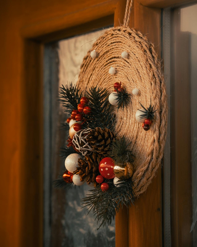Vòng hoa lễ giáng sinh, vòng treo cửa, giáng sinh, trang trí, christmas wreath, door hanger, christmas, decoration -Lucian Cornea