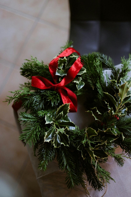 Vòng hoa lễ giáng sinh, vòng treo cửa, giáng sinh, trang trí, christmas wreath, door hanger, christmas, decoration - Nati