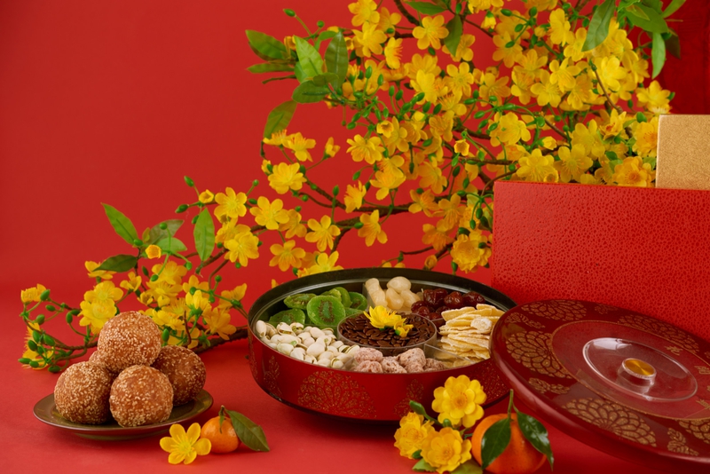 Mứt tết, kẹo mứt, mứt, kẹo, candy, food, hoa mai, flower, truyền thống, Việt Nam
