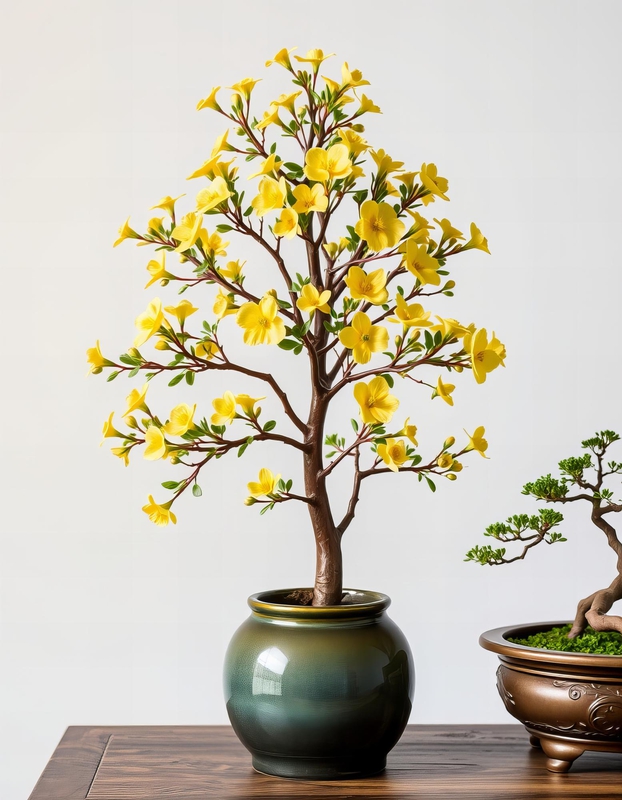 Hoa mai, chậu hoa, chậu hoa cảnh, cây cảnh, bonsai, flower, tết, xuân, spring, truyền thống, Việt Nam, hình nền, background - Ngân Dương 5