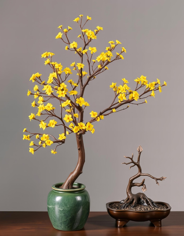 Hoa mai, chậu hoa, chậu hoa cảnh, cây cảnh, bonsai, flower, tết, xuân, spring, truyền thống, Việt Nam, hình nền, background - Ngân Dương 4