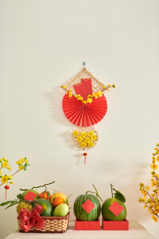 Mâm ngũ quả, trái cây, hoa mai, flower, tết, xuân, spring, truyền thống, Việt Nam, hình nền, background 4