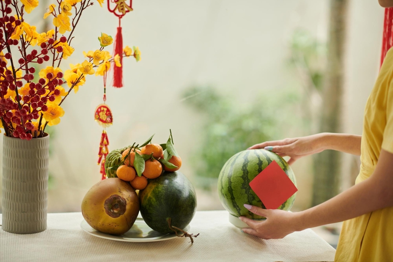 Mâm ngũ quả, trái cây, hoa mai, flower, tết, xuân, spring, truyền thống, Việt Nam, hình nền, background 1