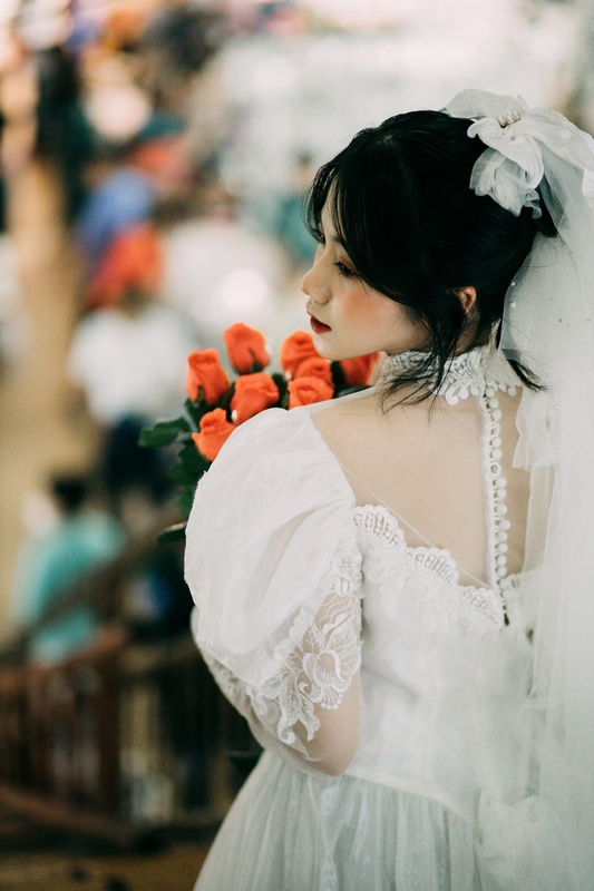 Con gái, girl, váy cưới, cô dâu, wedding - chungtothichchupanh 1
