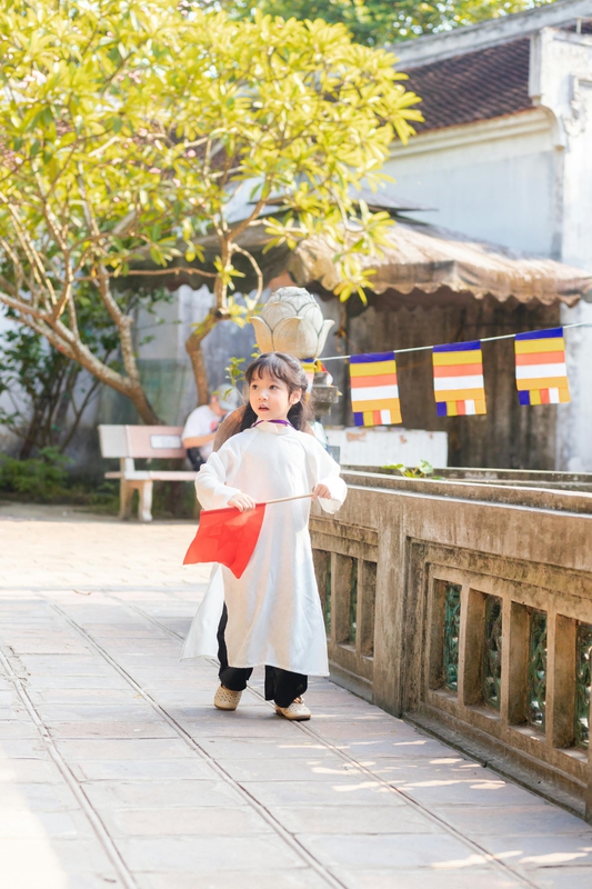 Trẻ em, em bé, kid, áo dài, trang phục truyền thống - chungtothichchupanh 2