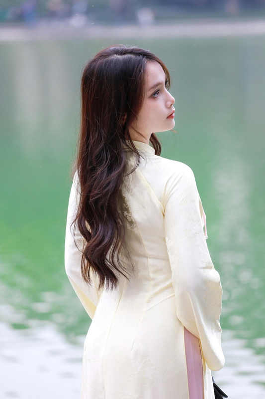 Áo dài, áo dài Việt Nam, áo dài màu vàng, con gái, girl, truyền thống, tết, xuân, spring, Việt Nam, Hà Nội, Phố cổ - Hồng Quang Official 7