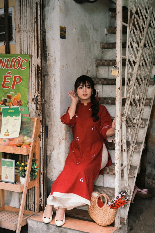 Áo dài, áo dài Việt Nam, áo dài cách tân, con gái, girl, truyền thống, tết, xuân, spring, Việt Nam - Hòa Đình Lê 5