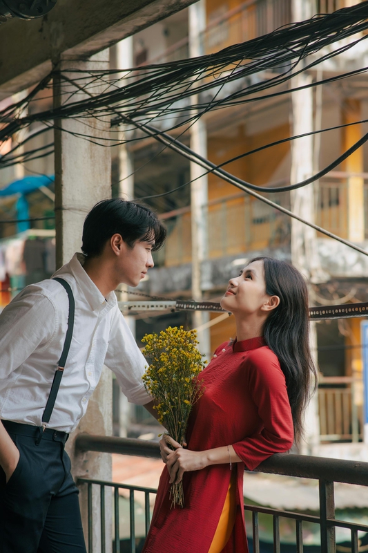 Cặp đôi, áo dài, Tết -  Huy Nguyen