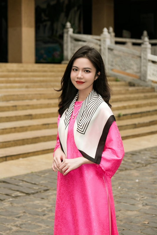 Áo dài, áo dài Việt Nam, áo dài màu hồng, con gái, girl, truyền thống, Việt Nam - Khánh LP 7