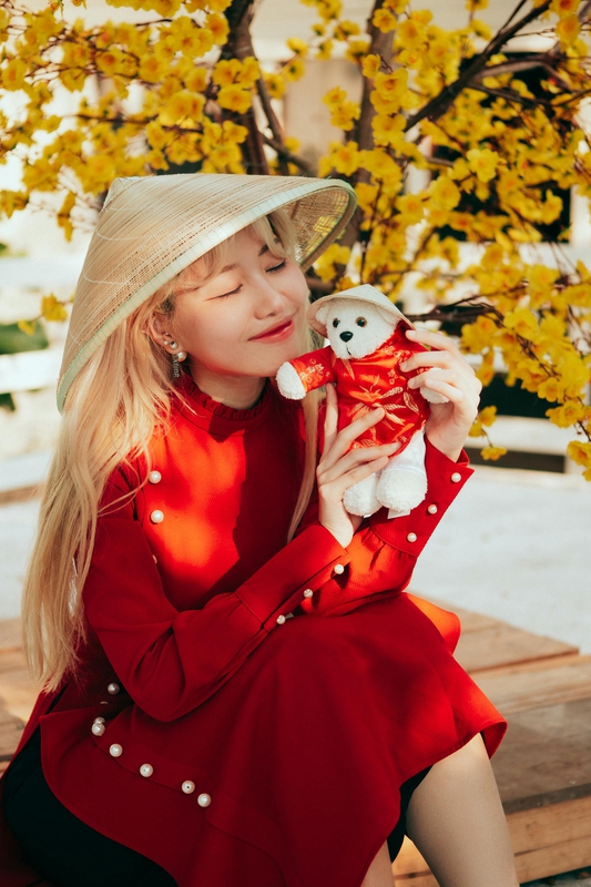 Áo dài, áo dài Việt Nam, áo dài màu đỏ, con gái, girl, truyền thống, Việt Nam - Khánh LP 3