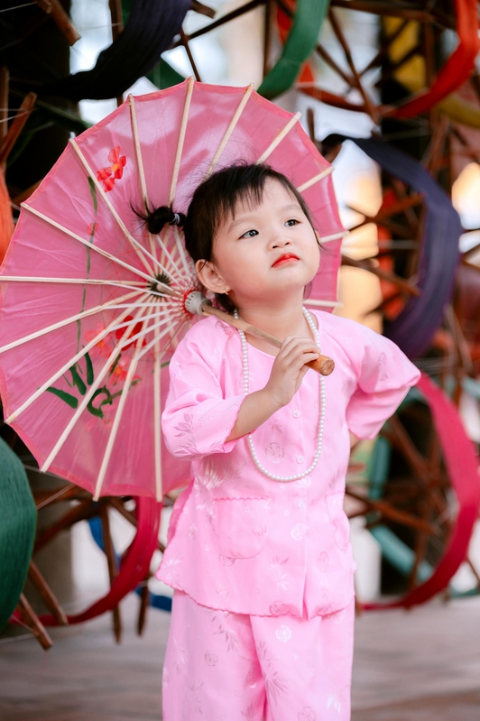 Áo bà ba, trẻ em, kids, kid, girl, truyền thống, tết, xuân, spring, Việt Nam - MINH VO 2