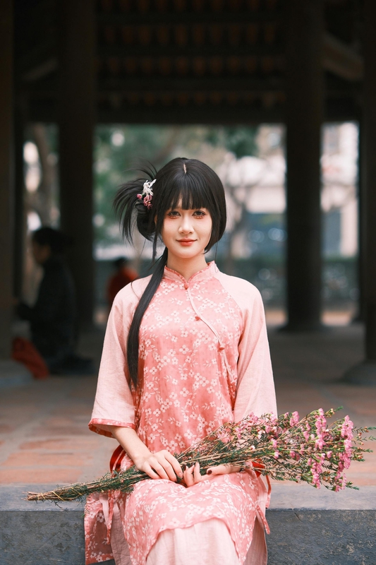 Áo dài, áo dài Việt Nam, áo dài cách tân, con gái, girl, truyền thống, Việt Nam - TBD Tuyên 4
