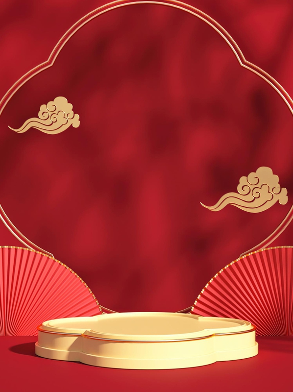 Nền đỏ, bục sản phẩm, tết, truyền thống - navamin 15